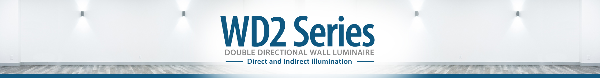 6" Square 2-Direction Wall Mount (IP65) - 2 x 1000lm-2600lm (20W-60W)