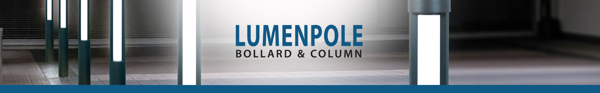 LumenPole Round Double Arm Wall Mount 6" Frosted Lens